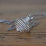 Spiral Crystal Holder with Chain