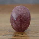 Strawberry Quartz Crystal Palm Stone