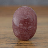 Strawberry Quartz Crystal Palm Stone
