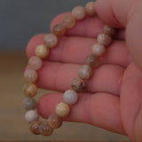 Sunstone Crystal Round Bracelet