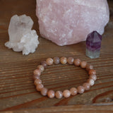 Sunstone Crystal Round Bracelet