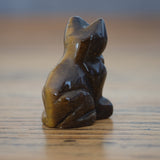 Tigers Eye Crystal Cat