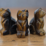 Tigers Eye Crystal Cat