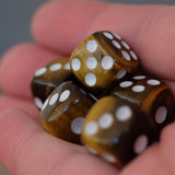 Tigers Eye Crystal Dice