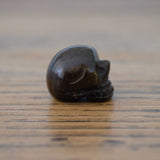 Tigers Eye Crystal Skull