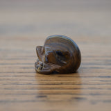 Tigers Eye Crystal Skull