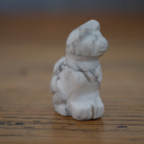 White Howlite Crystal Cat
