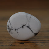 White Howlite Crystal Palm Stone