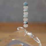 White Jade & Larimar Crystal Dolphin Suncatcher