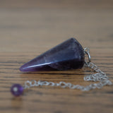 Amethyst Crystal Pendulums