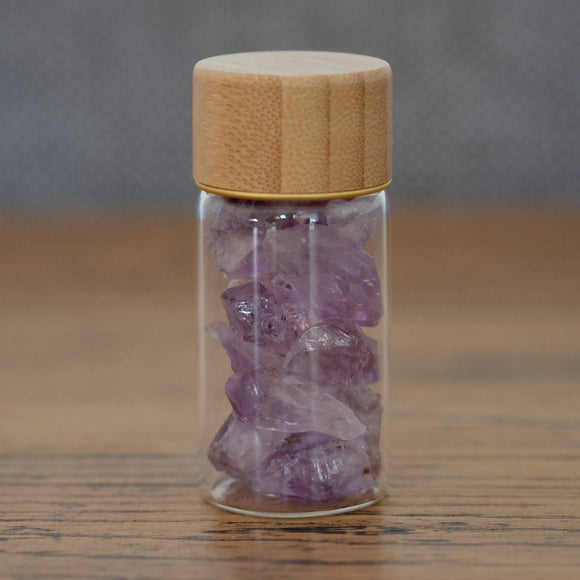 Amethyst Crystal Points in Bottle