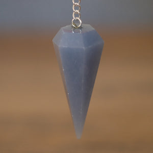 Angelite Crystal Pendulum