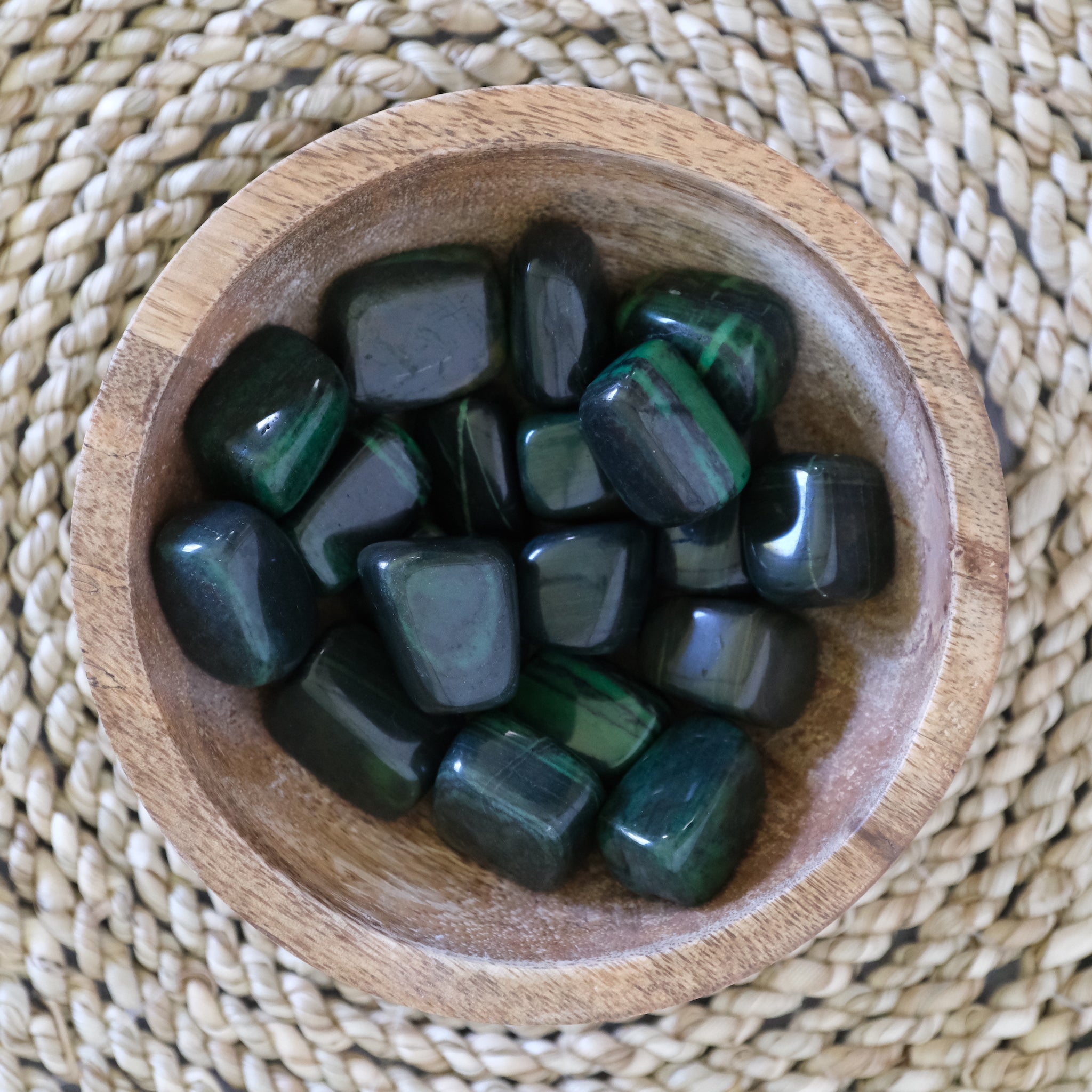 Banded Green Jasper Tumbled Stone – Words of Wisdom