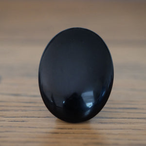 Black Obsidian Crystal Palm Stones