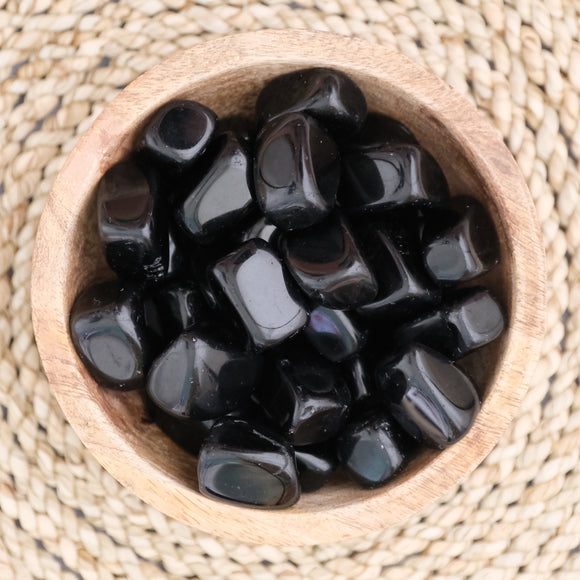 Black Obsidian Crystal Tumbled Stone