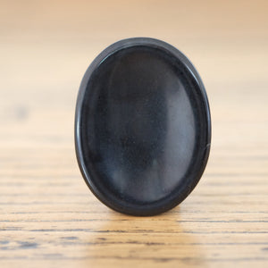 Black Tourmaline Crystal Worry Stone