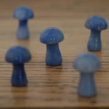 Blue Aventurine Crystal Mushrooms