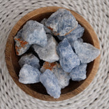Blue Calcite Raw Crystal Chunks