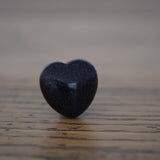 Blue Goldstone Crystal Heart