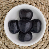 Blue Goldstone Crystal Heart