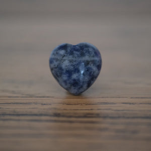 Blue Spot Jasper Crystal Heart