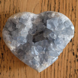 Blue Celestite Crystal Heart Cluster