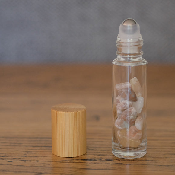 Cherry Blossom Agate Crystal Roller Ball