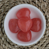 Cherry Quartz Crystal Heart