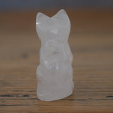 Clear Quartz Crystal Cat
