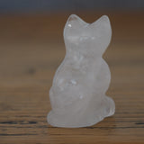 Clear Quartz Crystal Cat