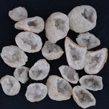 Clear Quartz Geode Pair