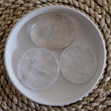 Clear Quartz Crystal Palm Stone