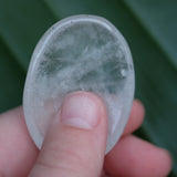 Clear Quartz Crystal Worry Stone