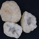 Clear Quartz Geode Pair