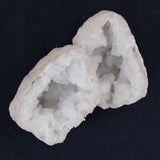 Clear Quartz Geode Pair