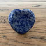 Courage Crystal Wisdom Collection Blue Spot Jasper Heart Worry Stone