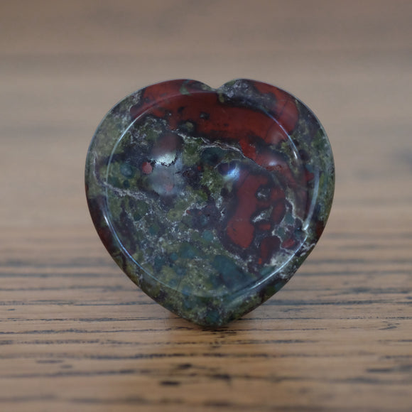 Dragon Stone Heart Crystal Worry Stone