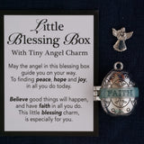 Faith Little Blessing Box with Angel Charm
