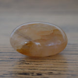 Golden Healer Quartz Crystal Palm Stone