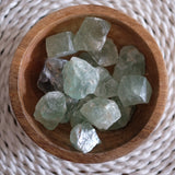 Green Fluorite Raw Rough Crystal Chunk