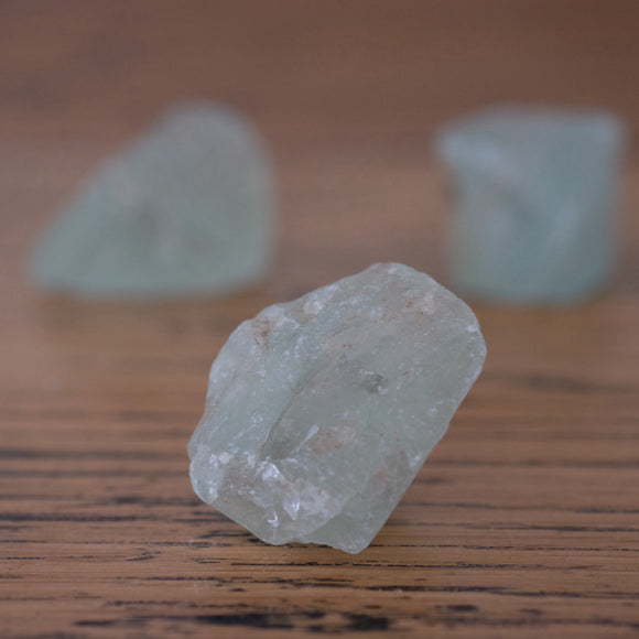 Green Fluorite Raw Rough Crystal Chunk
