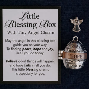 Hope Little Blessing Box with Angel Charm