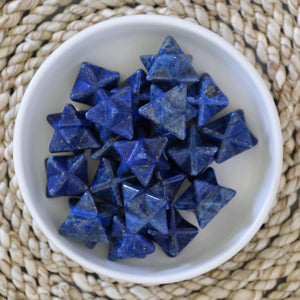 Lapis Lazuli Crystal Merkaba Star