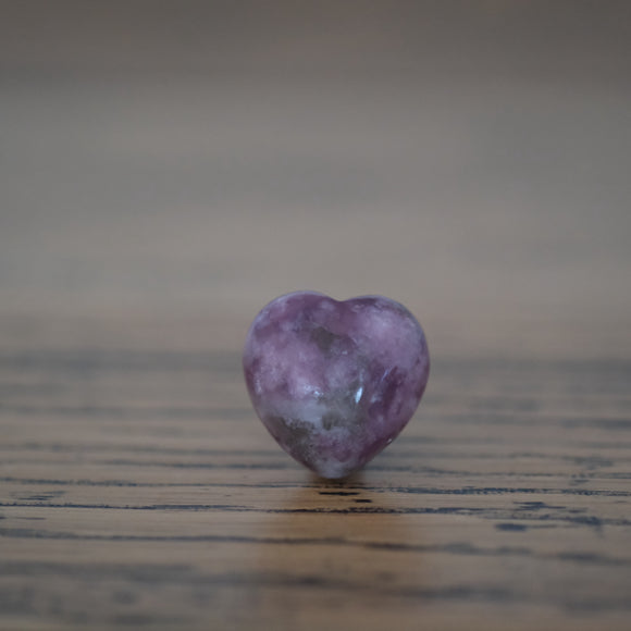 Lepidolite Crystal Heart
