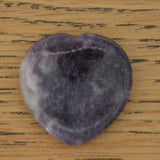 Lepidolite Heart Crystal Worry Stone