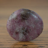 Lepidolite in Quartz with Pink Tourmaline Palm Stone