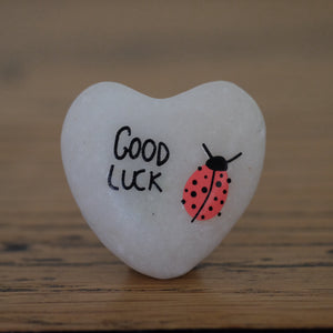 Good Luck Marble Inspirational Happy Heart