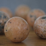 Orange Clipsol Calcite Crystal Sphere