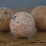 Orange Clipsol Calcite Crystal Sphere