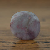 Pink Tourmaline In Quartz Crystal Palm Stone